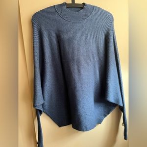 Beautiful knit sweater, turtleneck, poncho like style
